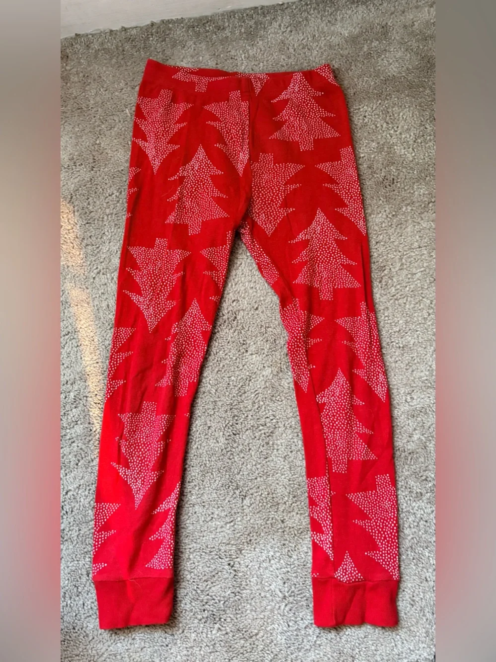 Carter's Red  Long-Sleeve Pajama Set with Tree Pattern